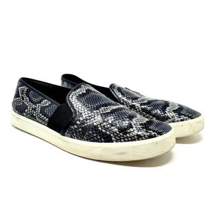 Vince Blair Snakeskin‎ Embossed Leather Slip-On